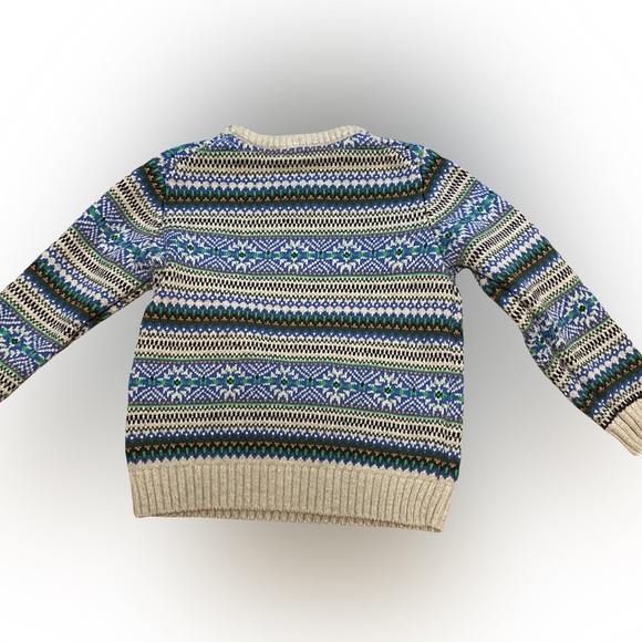 Janie and Jack Boy Winter Knitted Sweater 4T - Picture 2 of 3